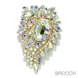 96570, RHINESTONE EVENING PIN BROOCH