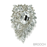 96570, RHINESTONE EVENING PIN BROOCH