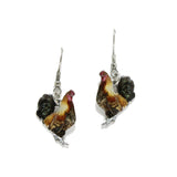 96580, FARM ANIMAL ENAMEL DANGLE EARRING