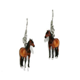 96580, FARM ANIMAL ENAMEL DANGLE EARRING