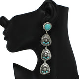 96581, WESTERN COWBOY HAT DROP DANGLE EARRING