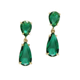 96588, ACRYLIC GLASS TEARDROP EARRING