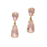 96588, ACRYLIC GLASS TEARDROP EARRING