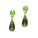 96588, ACRYLIC GLASS TEARDROP EARRING
