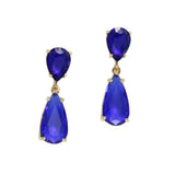 96588, ACRYLIC GLASS TEARDROP EARRING
