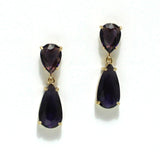 96588, ACRYLIC GLASS TEARDROP EARRING