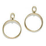 96598, TEXTURED ROUND CIRCLE EARRING