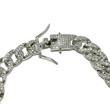 96612, 20"L PAVE RHINESTONE ROUND CHAIN NECKLACE