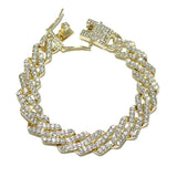 96613, PAVE RHINESTONE CHAIN BRACELET