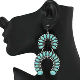 96616, WESTERN SQUASH BLOSSOM EARRING