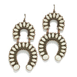 96616, WESTERN SQUASH BLOSSOM EARRING