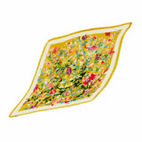 96628, FLORAL PRINTED PLEATED SILKY SCARF