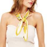 96628, FLORAL PRINTED PLEATED SILKY SCARF