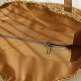 96633, SMILE HAPPY FACE CIRCLE STRAW TOTE BAG