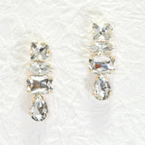 96658, MULTI SHAPE RHINESTONE EARRING
