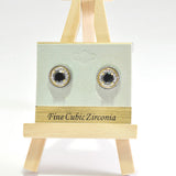 96665, DESIGNER INSPIRED ROUND STUD EARRING