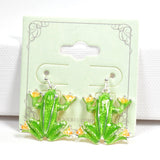 96685, 3D ENAMEL FROG EARRING
