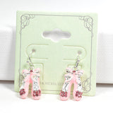 96685, 3D ENAMEL BALLET SHOES EARRING
