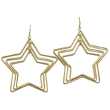 96726, STAR MULTI CUTOUT DANGLE EARRING