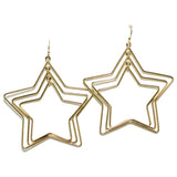 96726, STAR MULTI CUTOUT DANGLE EARRING