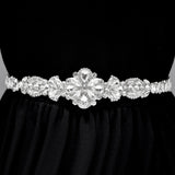 96728, HANDMADE RHINESTONE EVENING WEDDING BELT & HEADBAND, BRIDAL, PROM