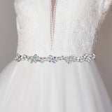 96729, HANDMADE CRYSTAL RHINESTONE WEDDING BELT/ HEADBAND