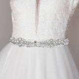 96734, HANDMADE RHINESTONE EVENING WEDDING BELT & HEADBAND, BRIDAL, PROM