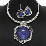 96754, FLORAL THREAD ACRYLIC ACCENT NECKLACE