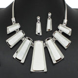 96756, GEOMETRIC CELLULOID ACETATE NECKLACE