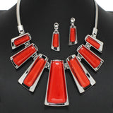 96756, GEOMETRIC CELLULOID ACETATE NECKLACE