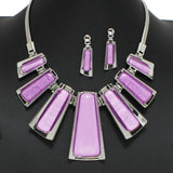 96756, GEOMETRIC CELLULOID ACETATE NECKLACE