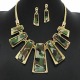 96756, GEOMETRIC CELLULOID ACETATE NECKLACE