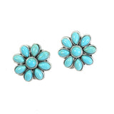 96775, WESTERN FLOWER STUD EARRING