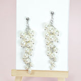 102866 PEARL CLUSTER DROP DANGLE EARRING