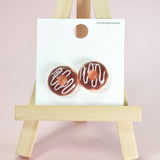 96799, DONUT ACRYLIC STUD EARRING
