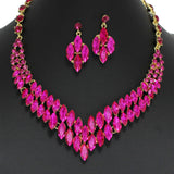 96839, RHINESTONE EVENING NECKLACE SET