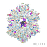 96851, OVAL RHINESTONE ACCENT PIN BROOCH