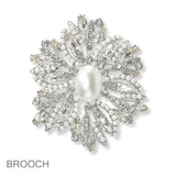 96851, OVAL RHINESTONE ACCENT PIN BROOCH