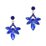 96854, MARQUISE RHINESTONE ACCENT EVENING EARRING