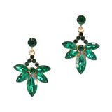96854, MARQUISE RHINESTONE ACCENT EVENING EARRING
