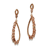 96861, MARQUISE RHINESTONE ACCENT EVENING DANGLE EARRING