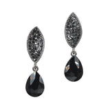 96864, TEARDROP RHINESTONE ACCENT DANGLE EARRING