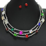 96918, ROUND & OVAL PEARL ACCENT HAMMERED METAL CHOKER NECKLACE