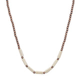 96932, RECTANGLE TURQUOISE STONE WITH NAVAJO BEADED NECKLACE