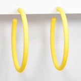 96946, 60MM MATTE FINISH ROUND HOOP EARRING