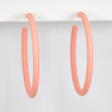 96946, 60MM MATTE FINISH ROUND HOOP EARRING