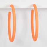 96946, 60MM MATTE FINISH ROUND HOOP EARRING
