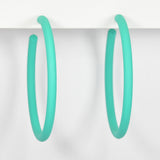 96946, 60MM MATTE FINISH ROUND HOOP EARRING