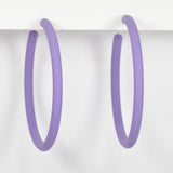 96946, 60MM MATTE FINISH ROUND HOOP EARRING