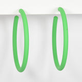 96946, 60MM MATTE FINISH ROUND HOOP EARRING